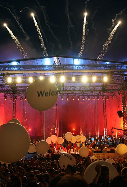 Opening of the European Championship in Athletics in Gothenburg 2006 (both set and lightdesign)