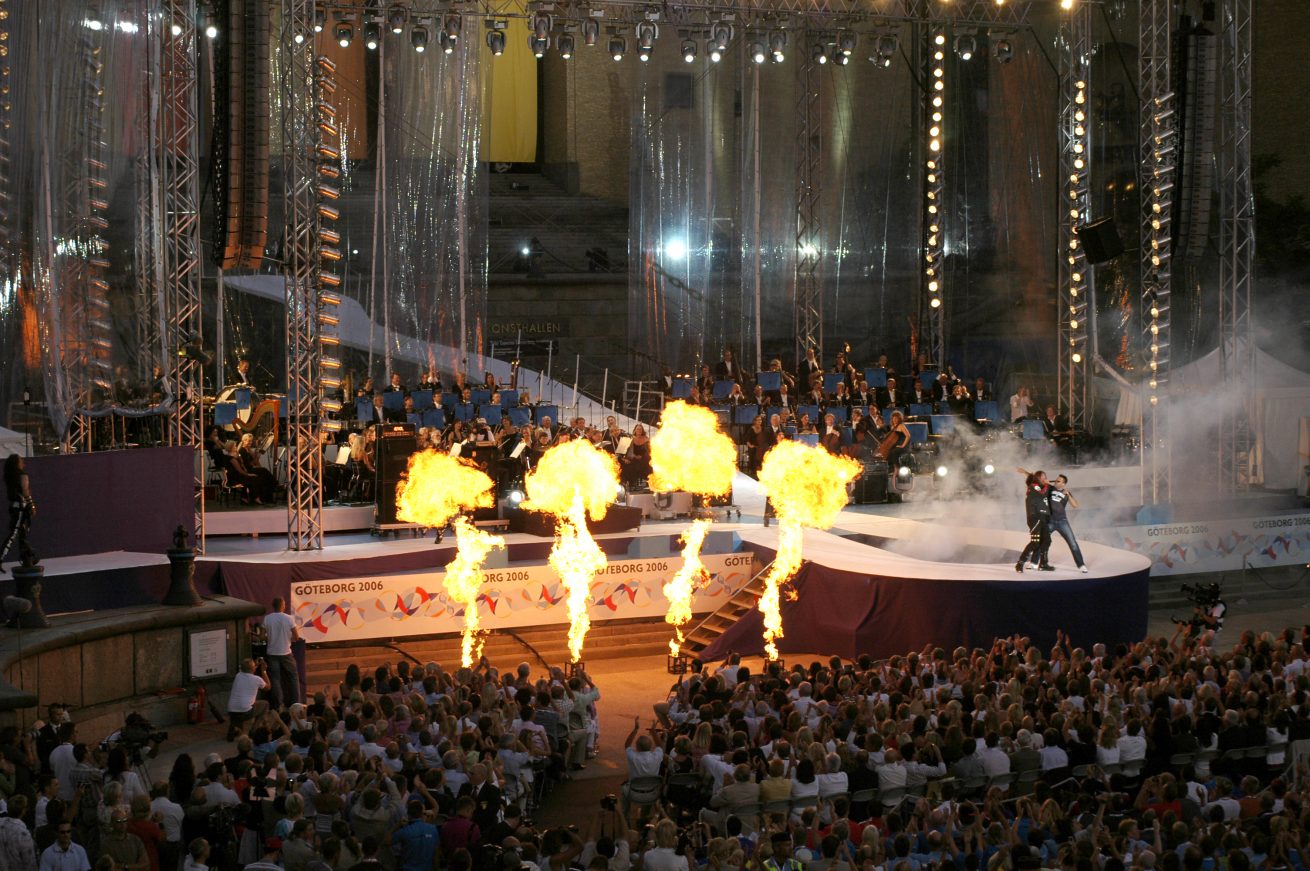 Opening of the European Championship in Athletics in Gothenburg 2006 (both set and lightdesign)